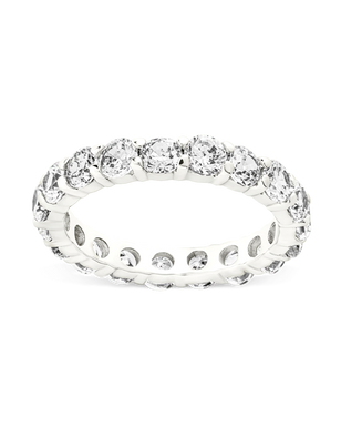 Sterling Silver Gracie CZ Eternity Ring