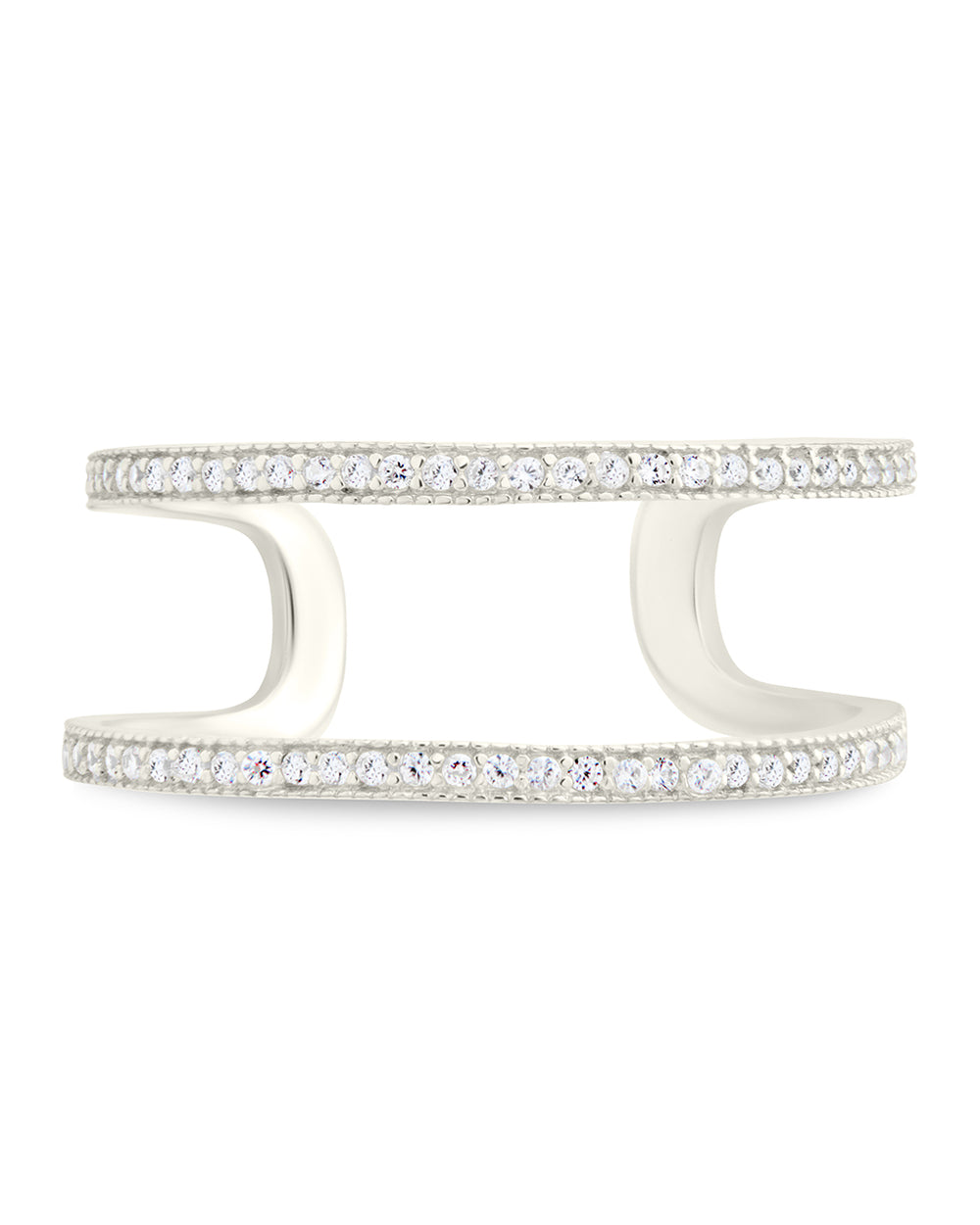 Wendy CZ Stacking Open Band Ring