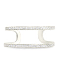 Sterling Silver Wendy CZ Stacking Open Band Ring