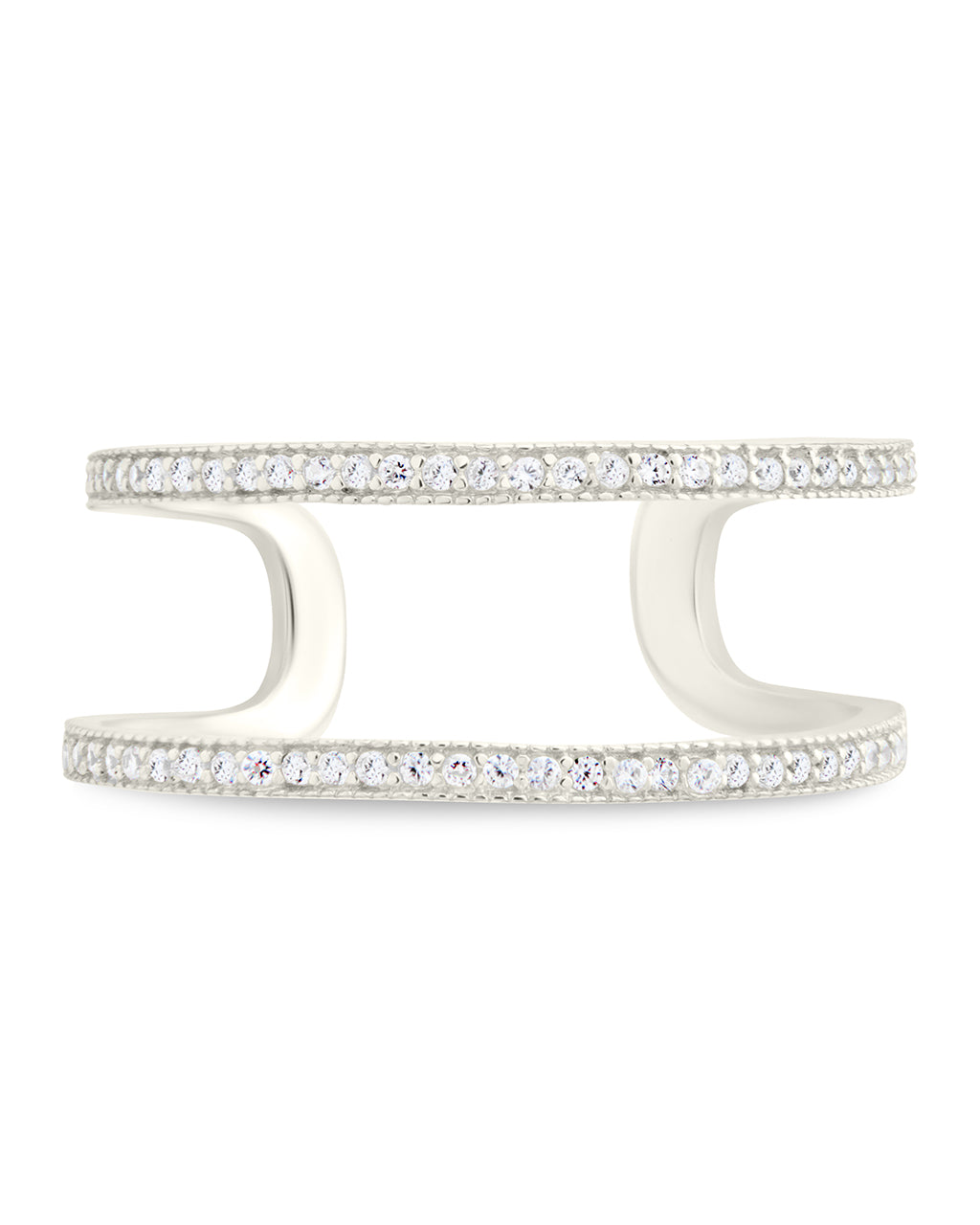Wendy CZ Stacking Open Band Ring