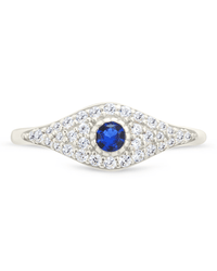 Sterling Silver Mozzie Evil Eye Ring - Sterling Forever