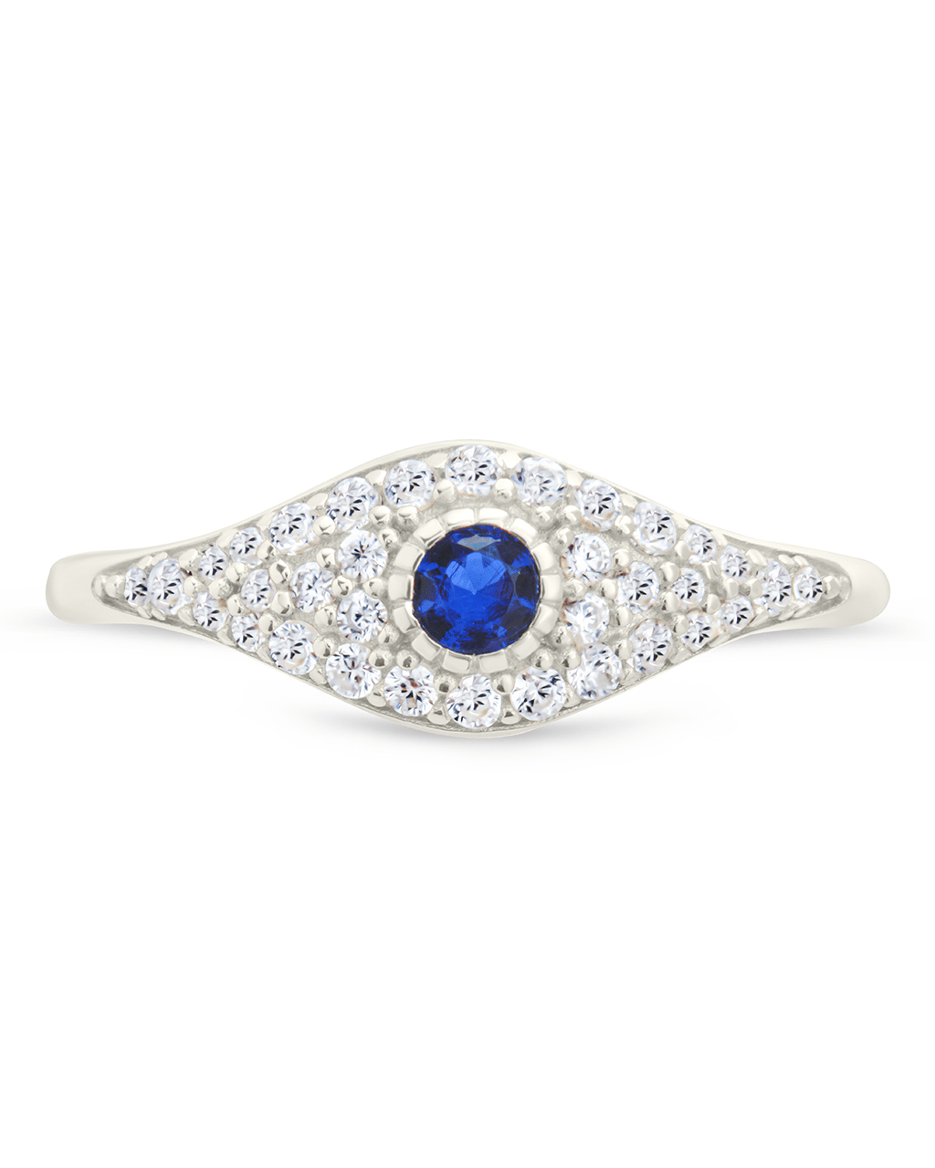 Sterling Silver Mozzie Evil Eye Ring - Sterling Forever