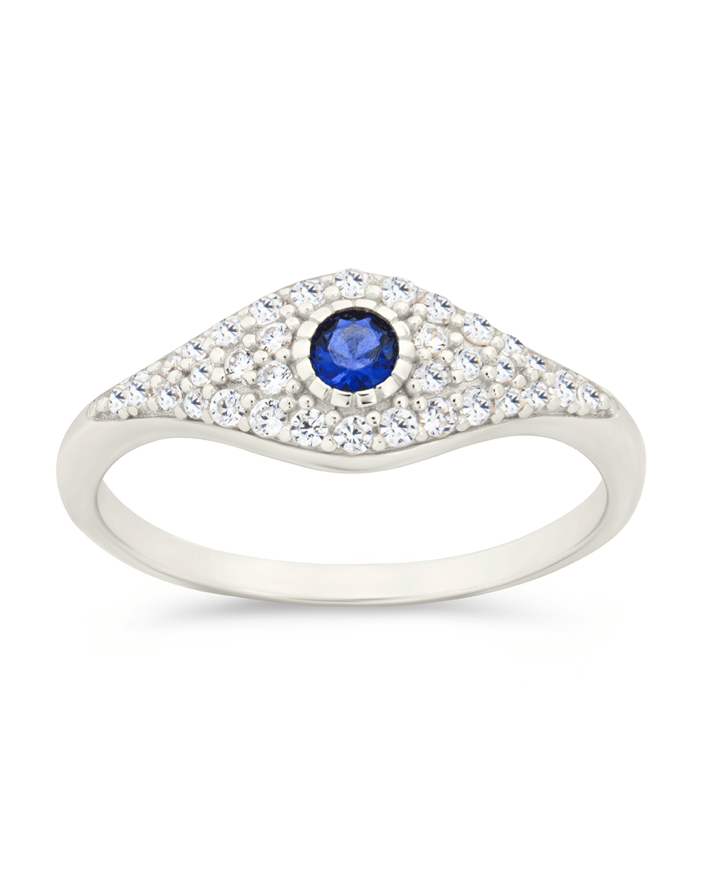 Sterling Silver Mozzie Evil Eye Ring - Sterling Forever