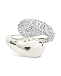 Sterling Silver Cecilia CZ Open Ring - Sterling Forever