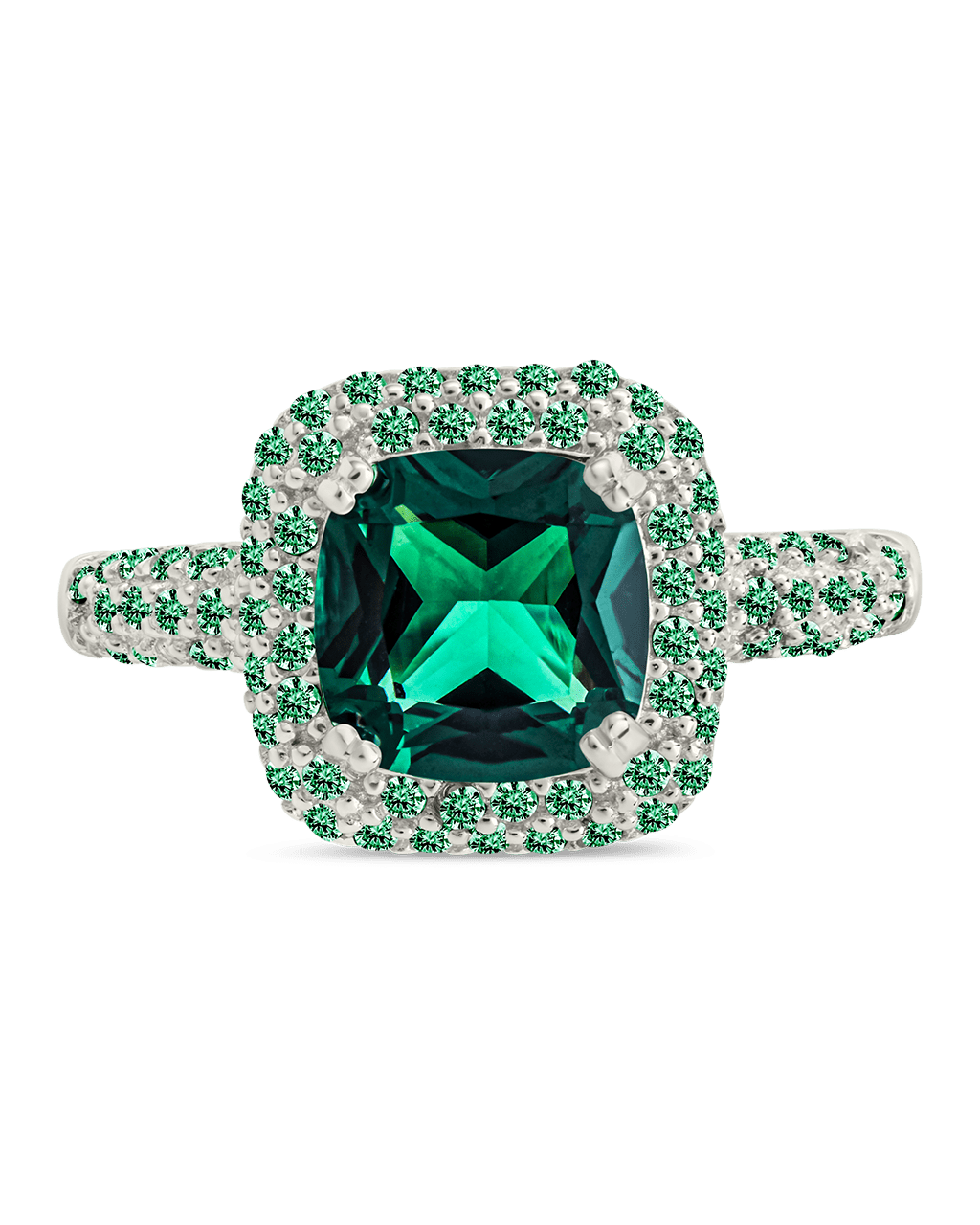 Sterling Silver Emerald CZ Legacy Ring - Sterling Forever