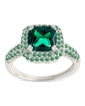 Sterling Silver Emerald CZ Legacy Ring - Sterling Forever