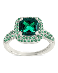 Sterling Silver Emerald CZ Legacy Ring - Sterling Forever
