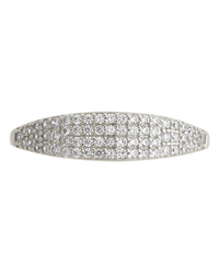 Sterling Silver Pave Signet Ring - Sterling Forever