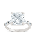 Sterling Silver Princess Baguette Ring - Sterling Forever