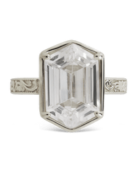 Sterling Silver Hexagon Bezel Ring - Sterling Forever