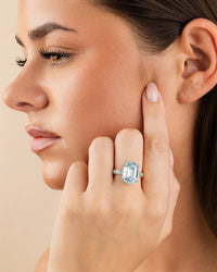 Sterling Silver Hexagon Bezel Ring - Sterling Forever