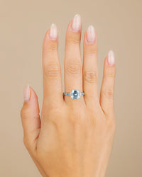 Sterling Silver Asscher Baguette Ring - Sterling Forever