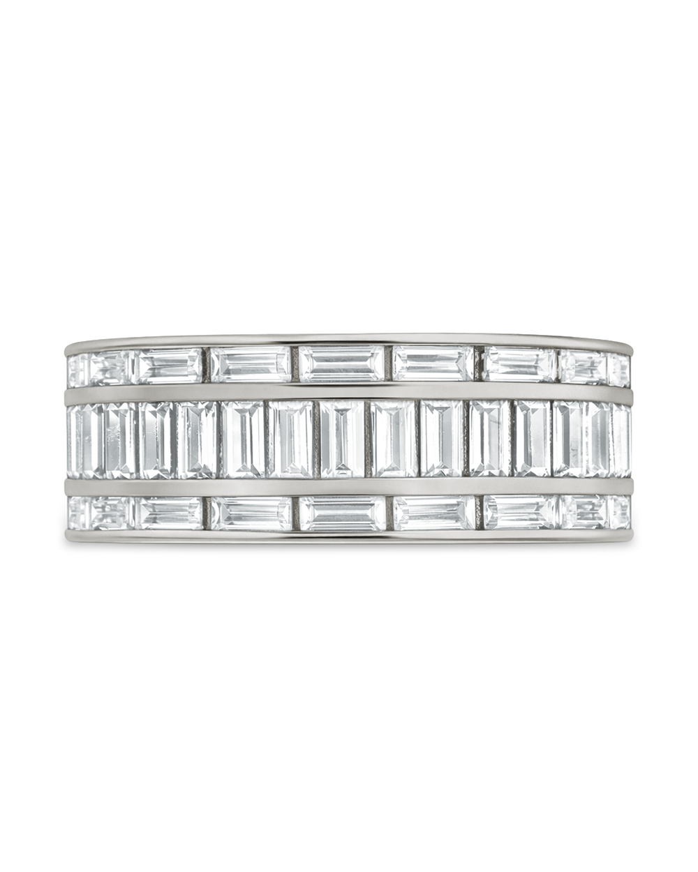Sterling Silver Kate Baguette Eternity Ring