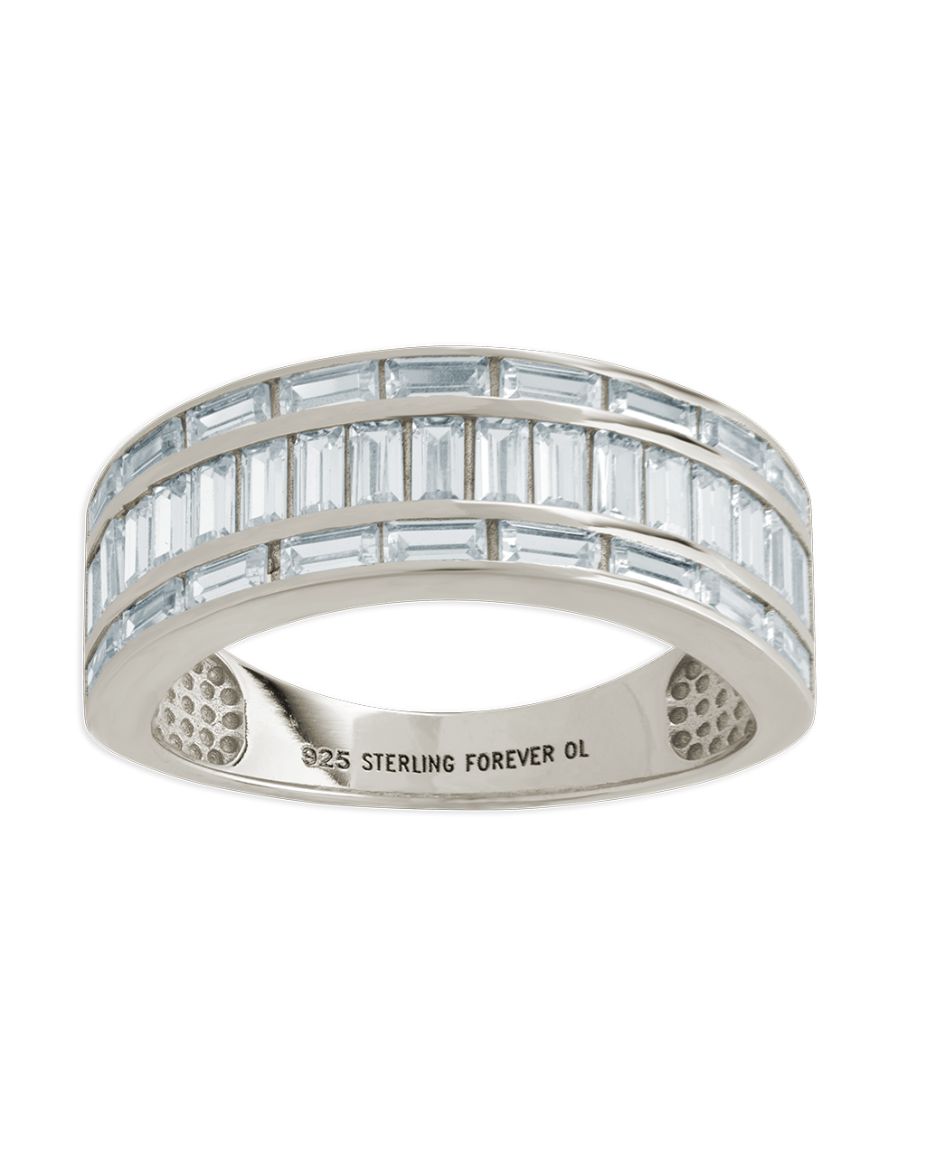Sterling Silver Kate Baguette Eternity Ring