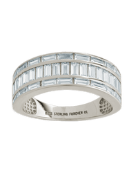 Sterling Silver Kate Baguette Eternity Ring - Sterling Forever