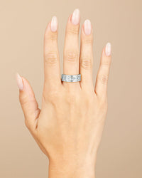 Sterling Silver Kate Baguette Eternity Ring - Sterling Forever