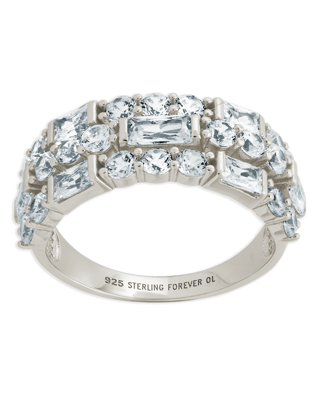 Sterling Silver Kornelia Eternity Ring - Sterling Forever