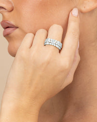 Sterling Silver Kornelia Eternity Ring - Sterling Forever