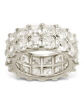 Sterling Silver Joy Emerald-Cut Eternity Band
