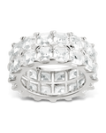 Sterling Silver Joy Emerald-Cut Eternity Band