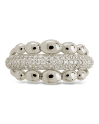 Sterling Silver Juliette Bubble Pavé Ring