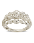 Sterling Silver Juliette Bubble Pavé Ring