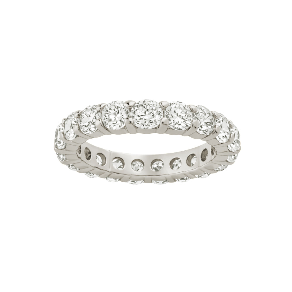 Sterling Silver Statement Gracie CZ Eternity Ring