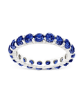 Sterling Silver Gracie Sapphire CZ Eternity Ring