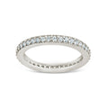 Sterling Silver 2.5mm Thin CZ Band Ring - Sterling Forever