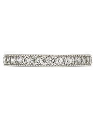 Sterling Silver 3mm Thin CZ Band Ring - Sterling Forever