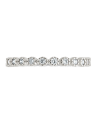 Sterling Silver Crystal Glow Eternity Ring