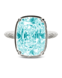 Aquamarine ring – silver