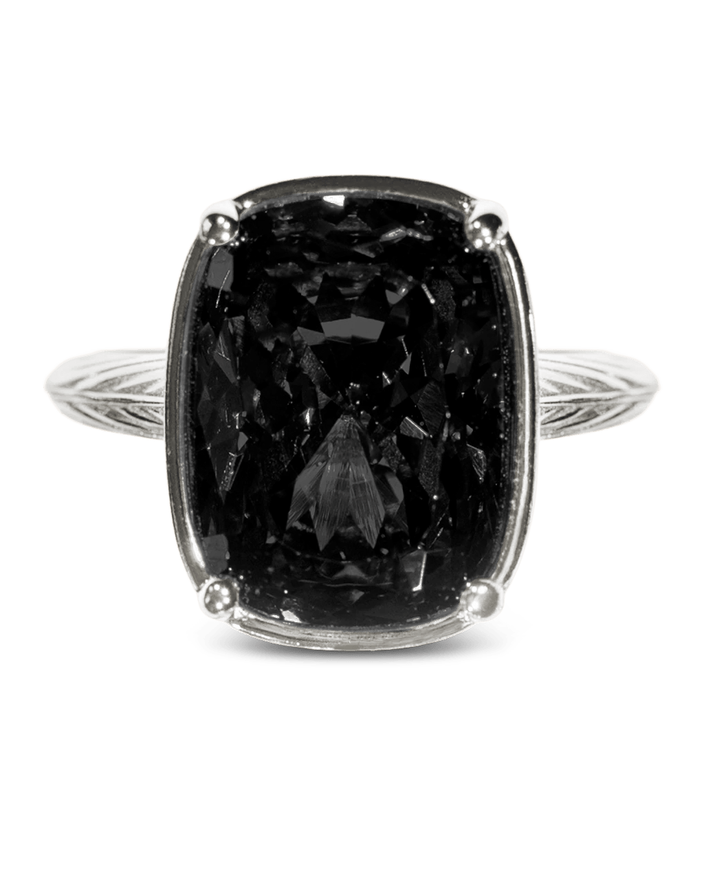 Black ring – silver
