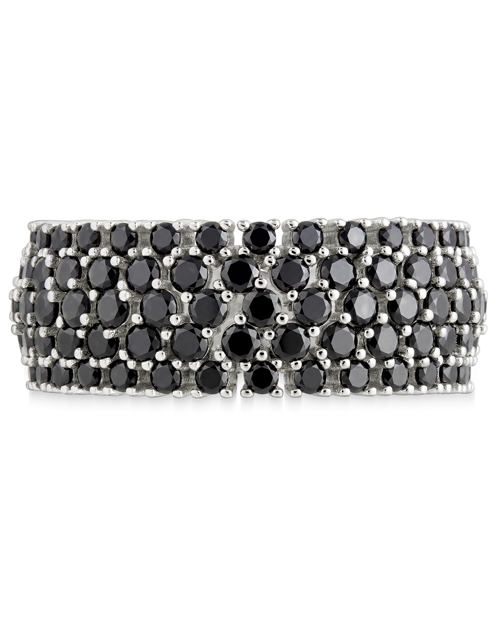 Sterling Silver Black CZ Yvonne Ring