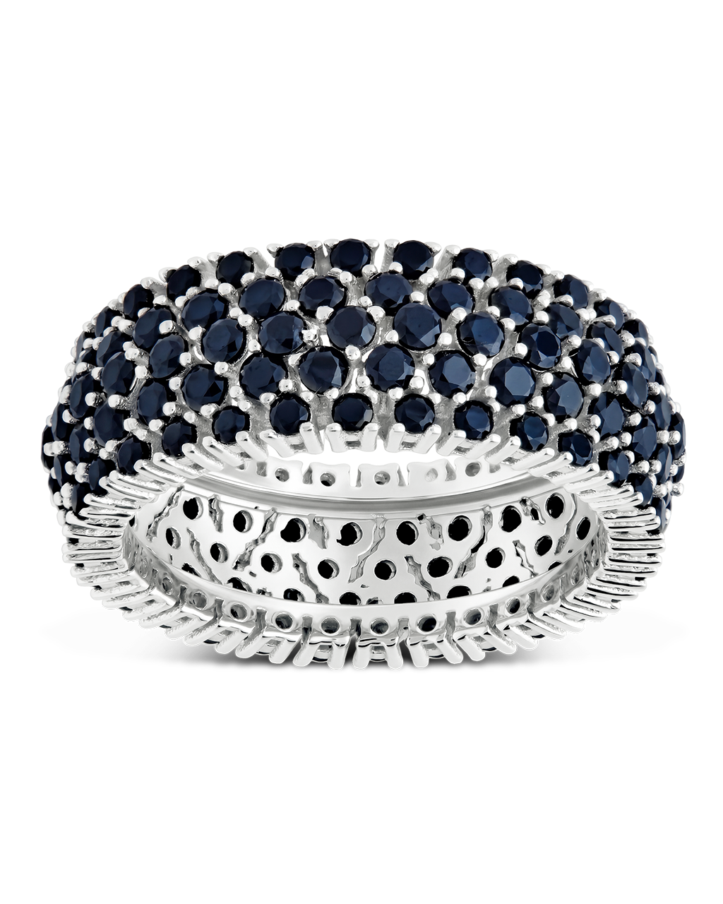 Sterling Silver Black CZ Yvonne Ring