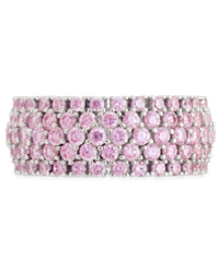 Sterling Silver Light Pink CZ Yvonne Ring