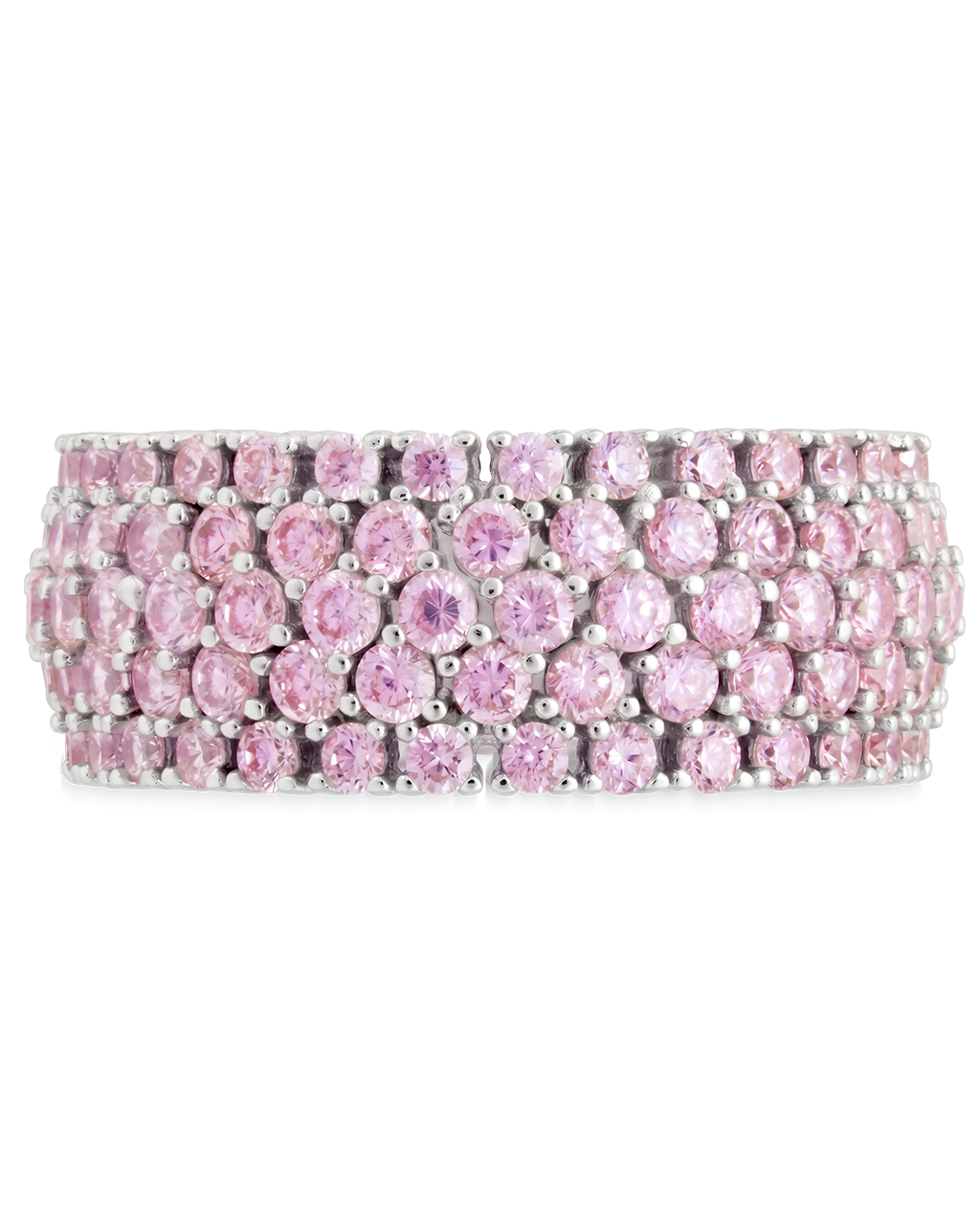 Sterling Silver Light Pink CZ Yvonne Ring