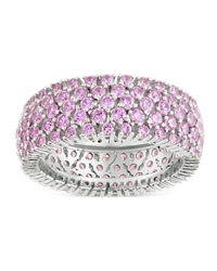 Sterling Silver Light Pink CZ Yvonne Ring