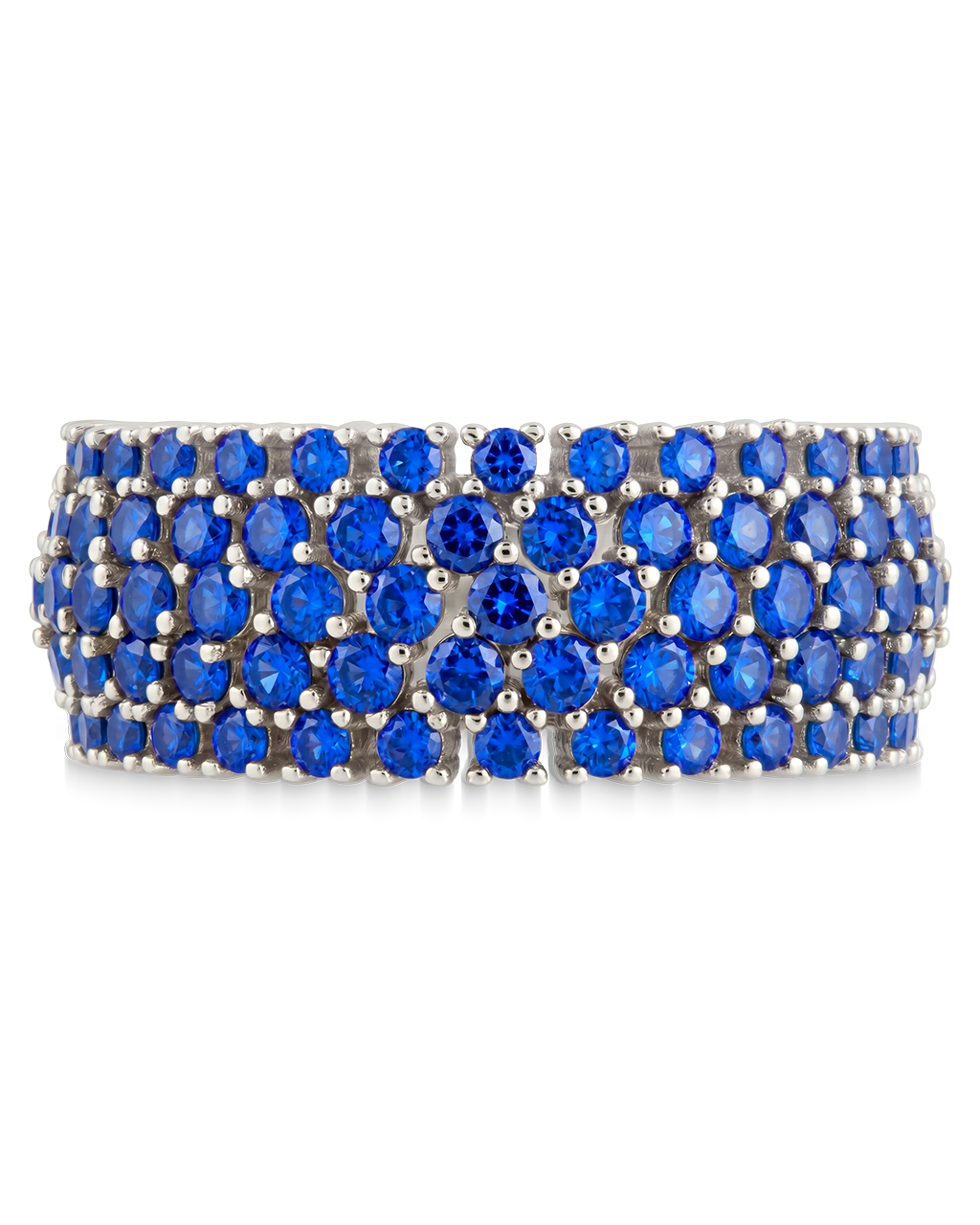Sterling Silver Sapphire CZ Yvonne Ring