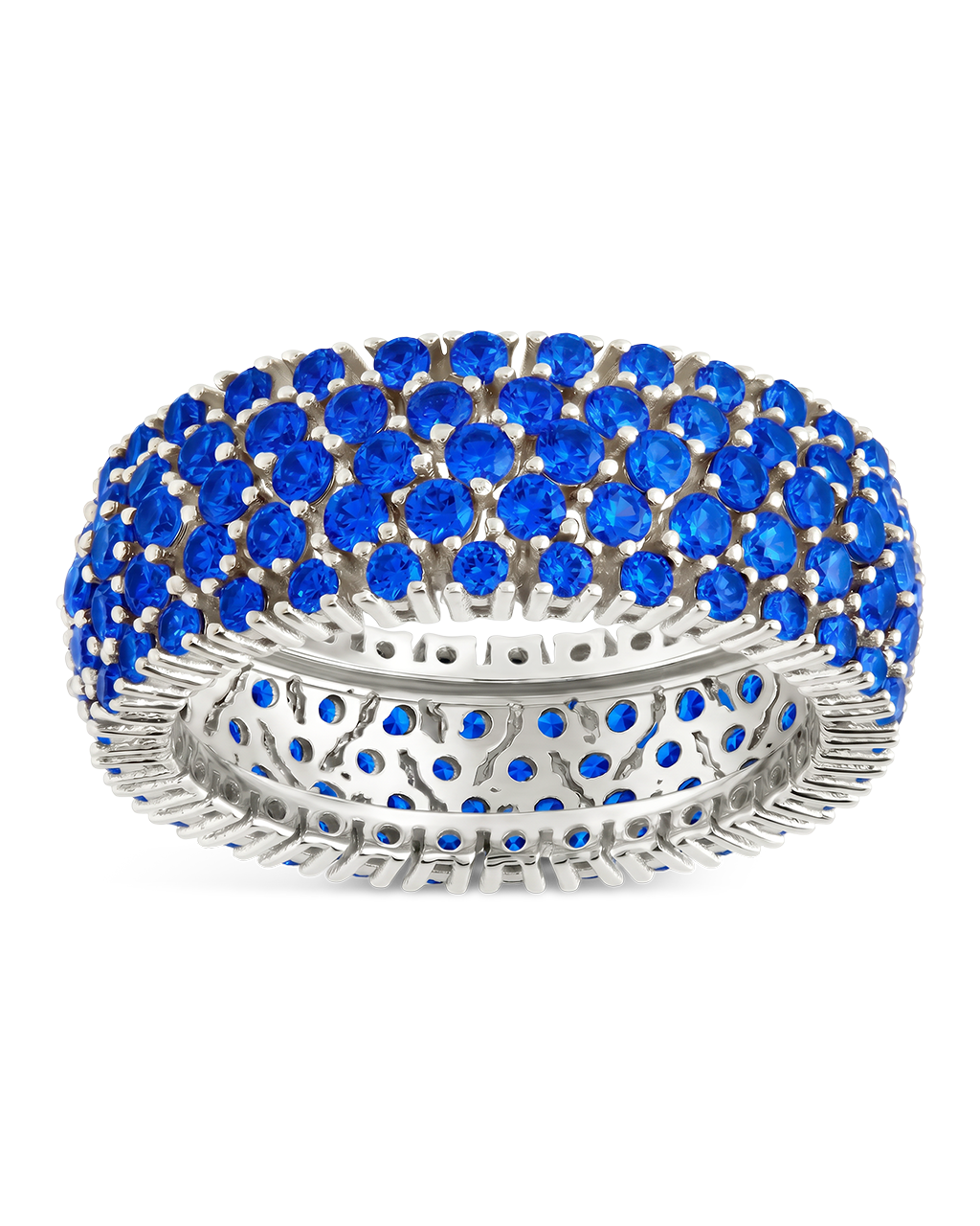 Sterling Silver Sapphire CZ Yvonne Ring