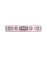 Sterling Silver Light Pink CZ Ethel Ring