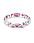 Sterling Silver Light Pink CZ Ethel Ring
