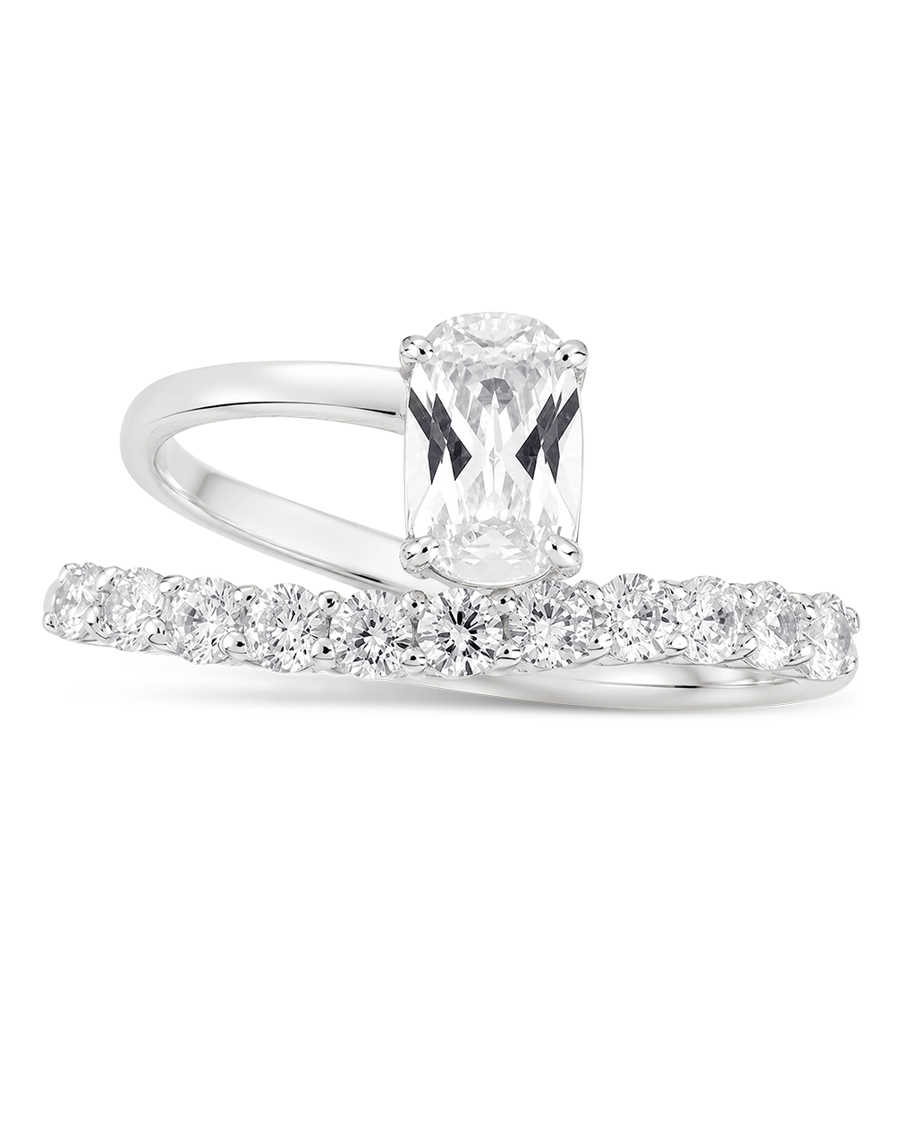 Sterling Silver Nova Cushion Pinky Ring