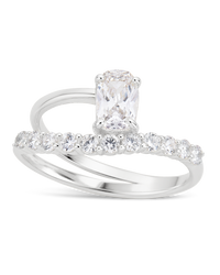 Sterling Silver Nova Cushion Pinky Ring