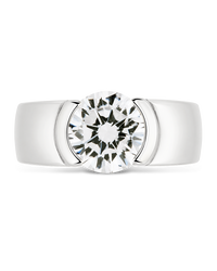 Sterling Silver Dua Bezel Ring