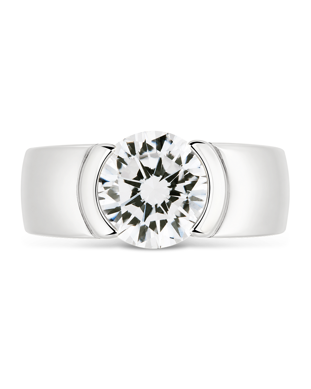 Sterling Silver Dua Bezel Ring