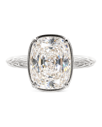 Sterling Silver Midi Elongated Cushion Ring