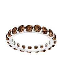 Sterling Silver Gracie Chocolate CZ Eternity Ring