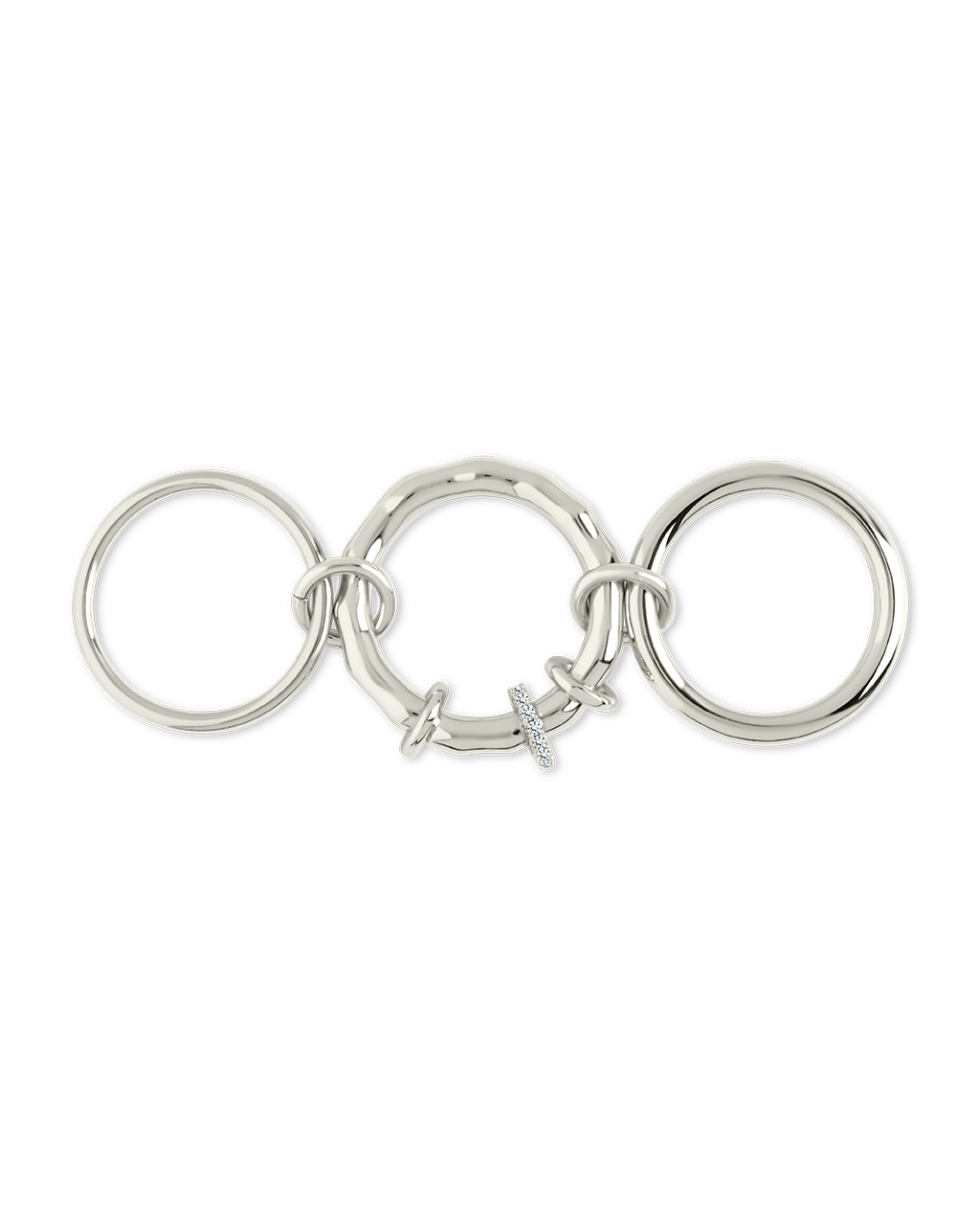 Giovanna CZ Linked Stacking Ring Set