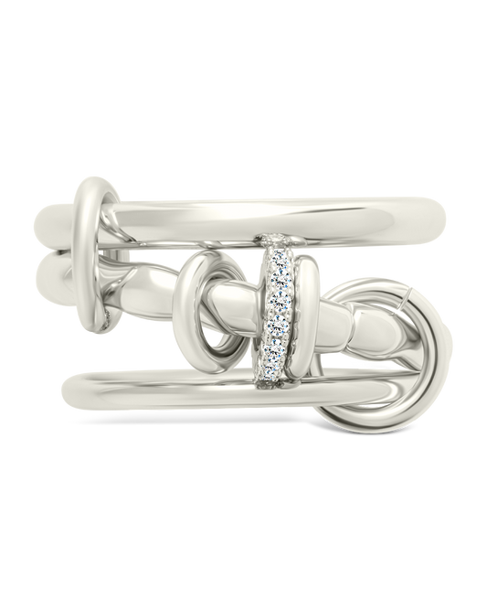 Giovanna CZ Linked Stacking Ring Set